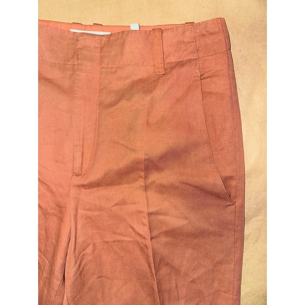 Vince Terracotta Linen Blend Tapered Ankle TrousersCareer 10 - Picture 5 of 9